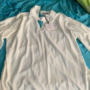 Forever 21/Very J Open Shoulder Cutout Blouse